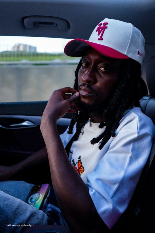 Candid portrait in the car, P0PS x FOLA night, Winnipeg