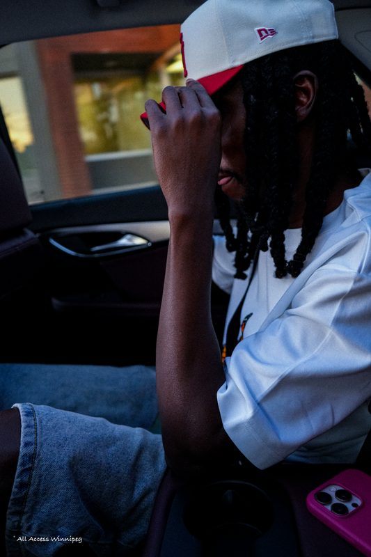 Candid portrait in the car, P0PS x FOLA night, Winnipeg
