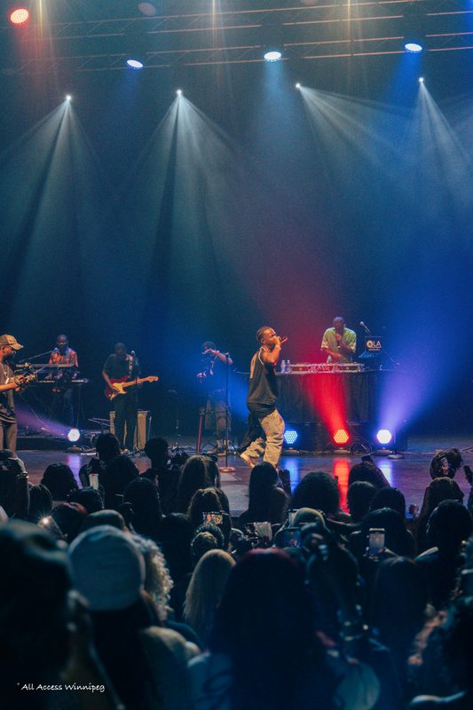 Artist performing live, concert photography, Winnipeg